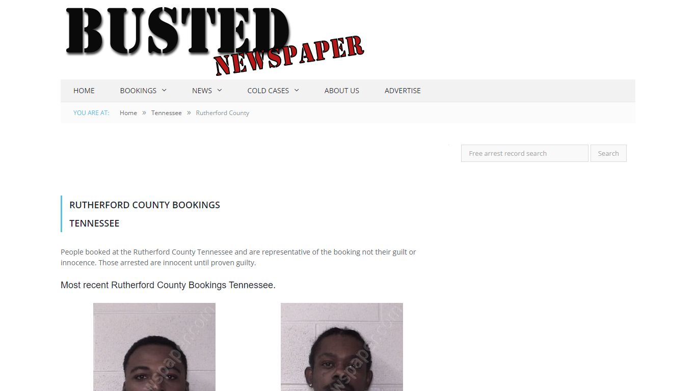 Rutherford County, TN Mugshots - BUSTEDNEWSPAPER.COM